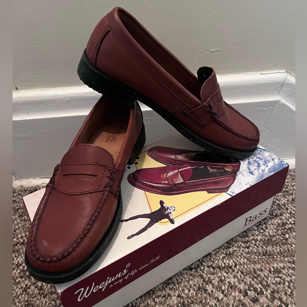Bass Weejuns Classic Penny Loafers Tan Katherine Size 8